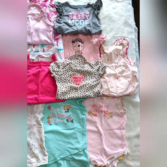 Bundle of Girls Tops and Romper - Picture 3 of 10